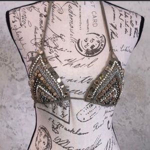 COPY - VIX BEADED BIKINI TOP SMALL/ XS